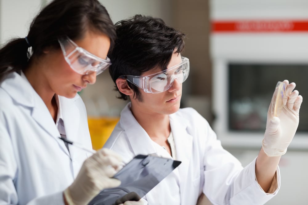 Scientists working in a laboratory