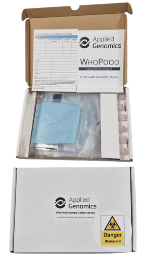 Applie Genomics, eDNA, Biodiversity, image of WhoPOOD Sampling Kit